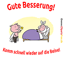 Gute Besserung - Komm schnell wieder auf die Beine