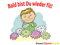 Gute Besserung Wünsche - Bald bist Du wieder fit