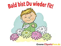 Gute Besserung Wünsche - Bald bist Du wieder fit