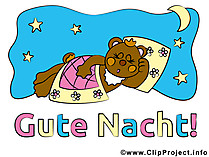 Ein kleiner Bär sagt Gute Nacht