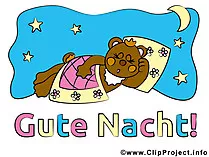 Ein kleiner Bär sagt Gute Nacht
