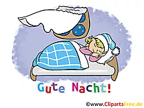 Elektronische Grußkarte Gute Nacht gratis