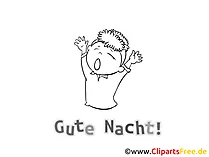 Gute Nacht Ausmalbild zum Download und Ausmalen