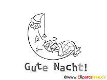 Gute Nacht Ausmalbilder