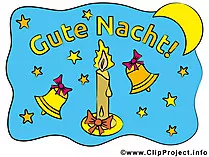 Gute Nacht Kerze