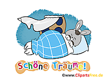 Gute Nacht Wünsche für Verliebte - Schlaf gut mein Hase!