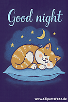 Gute Nacht Wunsch auf Englisch Bild