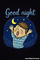 Gute Nacht Wunsch Clipart