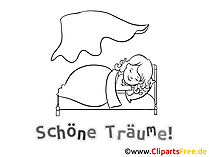 Gute Träume Bild zum Download und Ausmalen Gute Träume Bild zum Download und Ausmalen