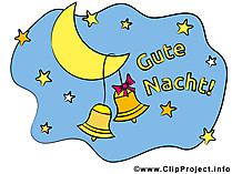 Mond mit Glocken Clipart