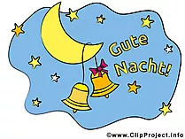Mond mit Glocken Clipart