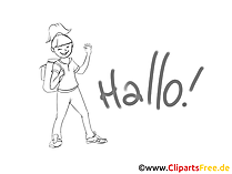 Grusskarte online Hallo