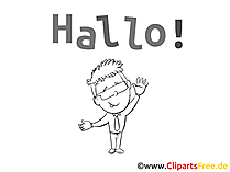 Hallo Ausmalbild