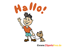 Wollte nur mal Hallo sagen Karte, GB Bild, Cartoon