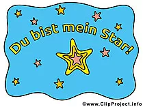 Komplimente Bilder - Du bist mein Star
