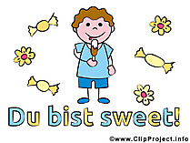 Sprüche mit Bild - Du bist sweet!