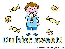 Sprüche mit Bild - Du bist sweet!