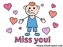 Ich vermisse Dich Clipart