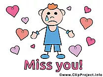 Ich vermisse Dich Clipart