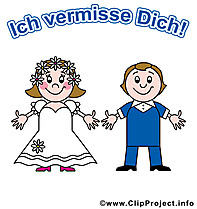 Ich vermisse Dich meine Prinzessin Clipart