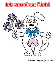 Kostenloses Clipart - Ich vermisse Dich Bilder