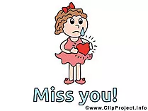Mädchen mit Herz Clipart