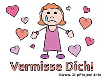 Mädchen weint Clipart