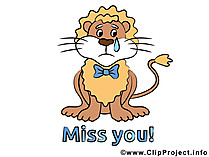 Miss you Loewe Clipart