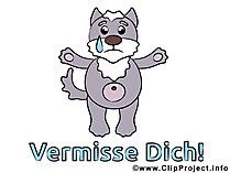 Vermisse Dich Cartoon