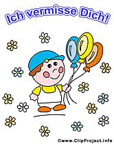 Vermisse Dich Liebeskummer Karte