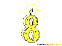 Komplimente Geburtstagskarte Zum 8 Geburtstag Happy Birthday