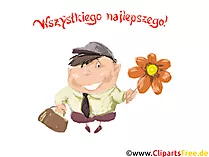 Alles Gute auf Polnisch Bild, Grafik, Cartoon