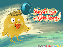Alles Gute auf Polnisch Illustration, Bild, e-Card