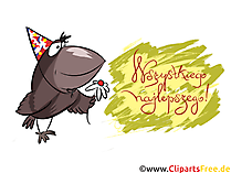 Alles Gute zum Geburtstag auf Polnisch Clipart, Glückwunschkarte