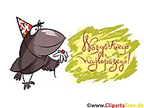 Alles Gute zum Geburtstag auf Polnisch Clipart, Glückwunschkarte