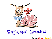 Lustige Glückwunschkarte zum Geburtstag auf Polnisch