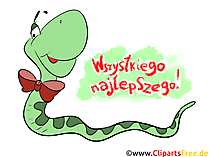 Witzige Grusskarte zum Geburtstag auf Polnisch