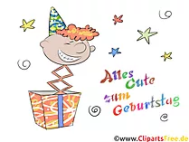 Alles Gute zum Geburtstag Karte, eCard, e-Karte zum Drucken