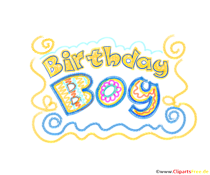 Birthday Boy Clipart für Kindergeburtstag Junge