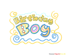 Birthday Boy Clipart für Kindergeburtstag Junge