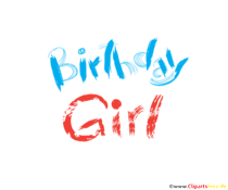 Birthday Girl Clip Art kostenlos