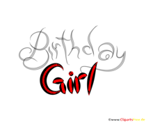 Birthday Girl fauler Schriftzug
