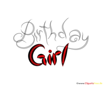 Birthday Girl fauler Schriftzug