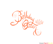 Birthday Queen Handschrift schön