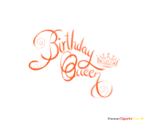 Birthday Queen Handschrift schön