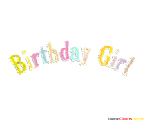 Clip Art Birthday Girl