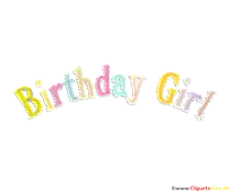 Clip Art Birthday Girl