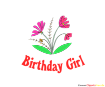 Clipart Birthday Girl