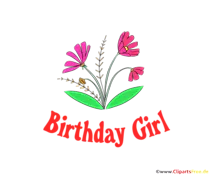 Clipart Birthday Girl