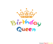 Clipart mit Krone Birthday Queen